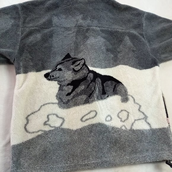 Vintage Milton Zip Fleece Arctic Wolves Jacket (2XL) - Picture 9 of 10